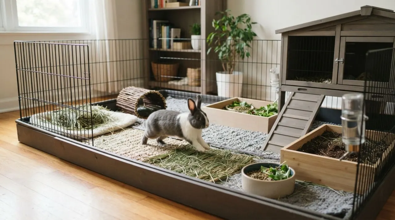How Big Should a Rabbit Cage Be