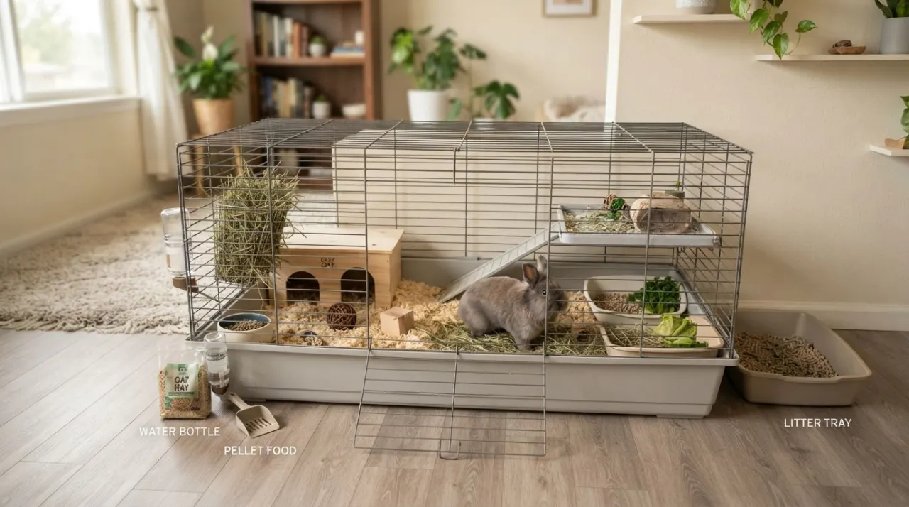 How to Set Up a Rabbit Cage