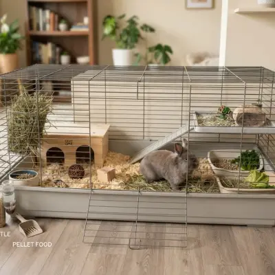 How to Set Up a Rabbit Cage