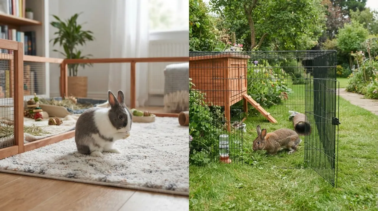 Indoor vs. Outdoor Rabbits